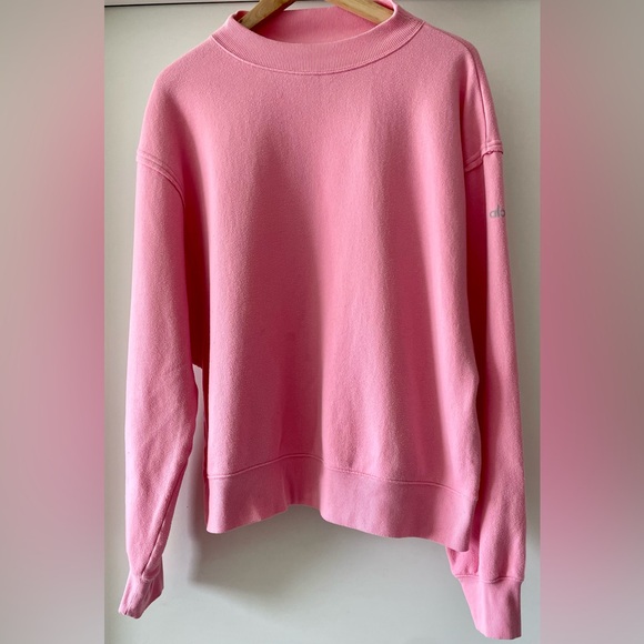 ALO YOGO Pink Freestyle Oversized Mock Neck Sweatshirt - Picture 2 of 7